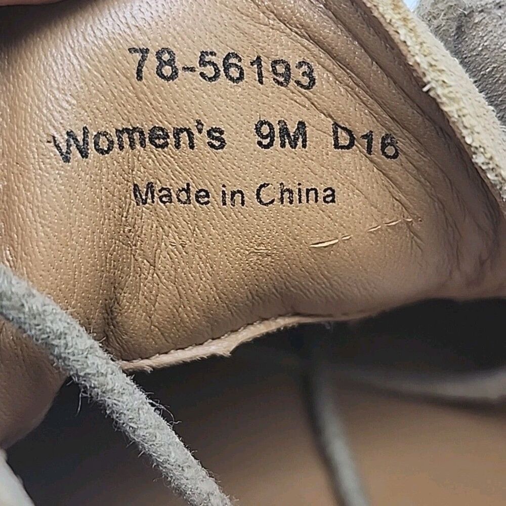Johnston & Murphy Ankle Boot Chukka Tan Suede Lace-Up Women Size 9 Gum Sole Shoe - Picture 11 of 12